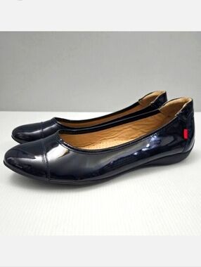 Marc Joseph New York Peters Street Ballet Flats Navy Blue Patent Leather 10.5